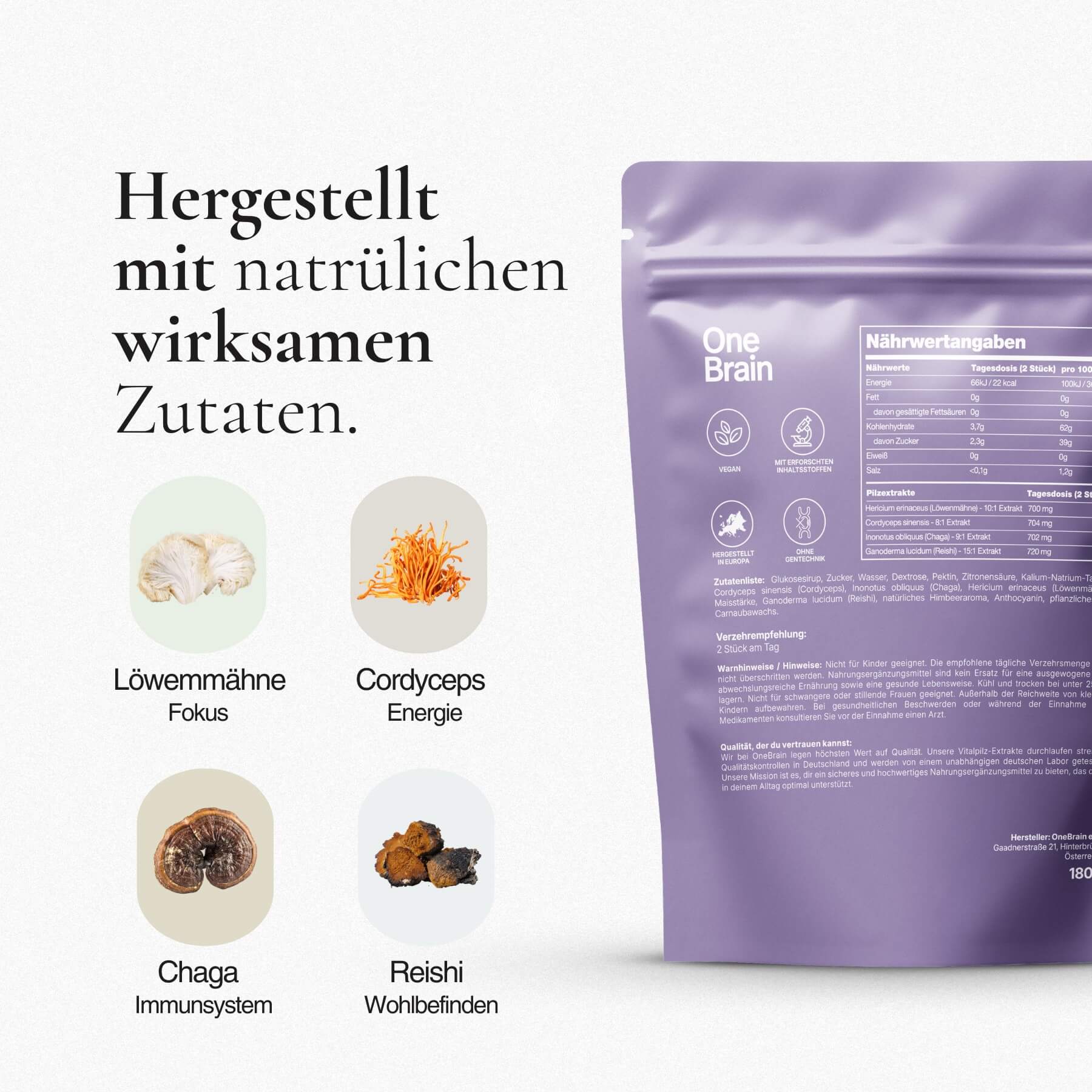 OneBrain Vitalpilz Gummies