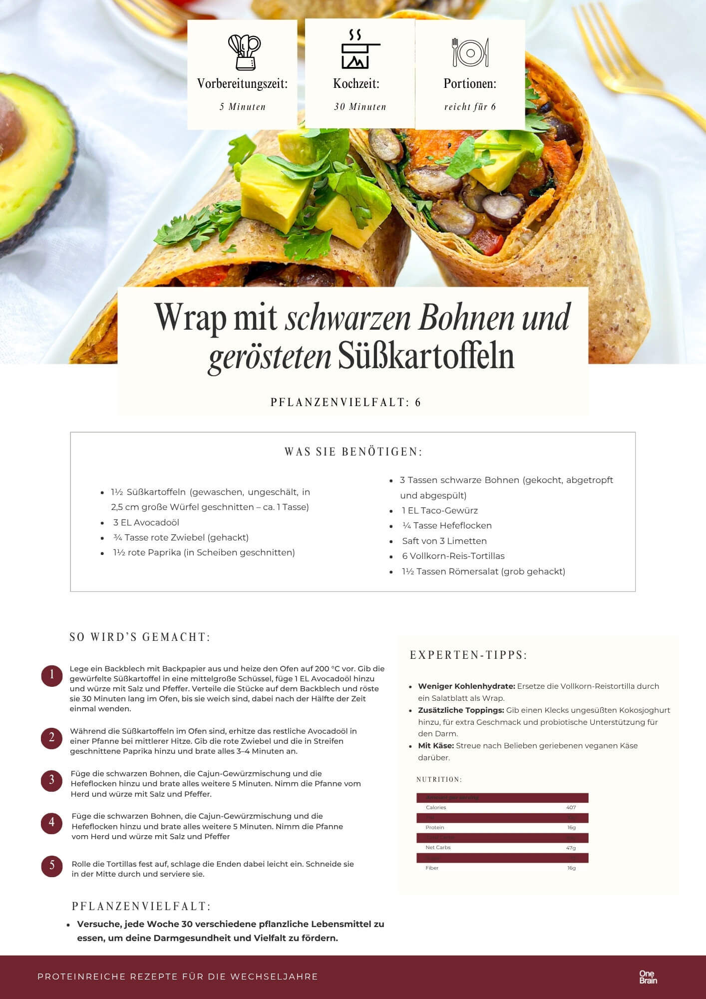 Proteinreiche Rezepte für die Wechseljahre